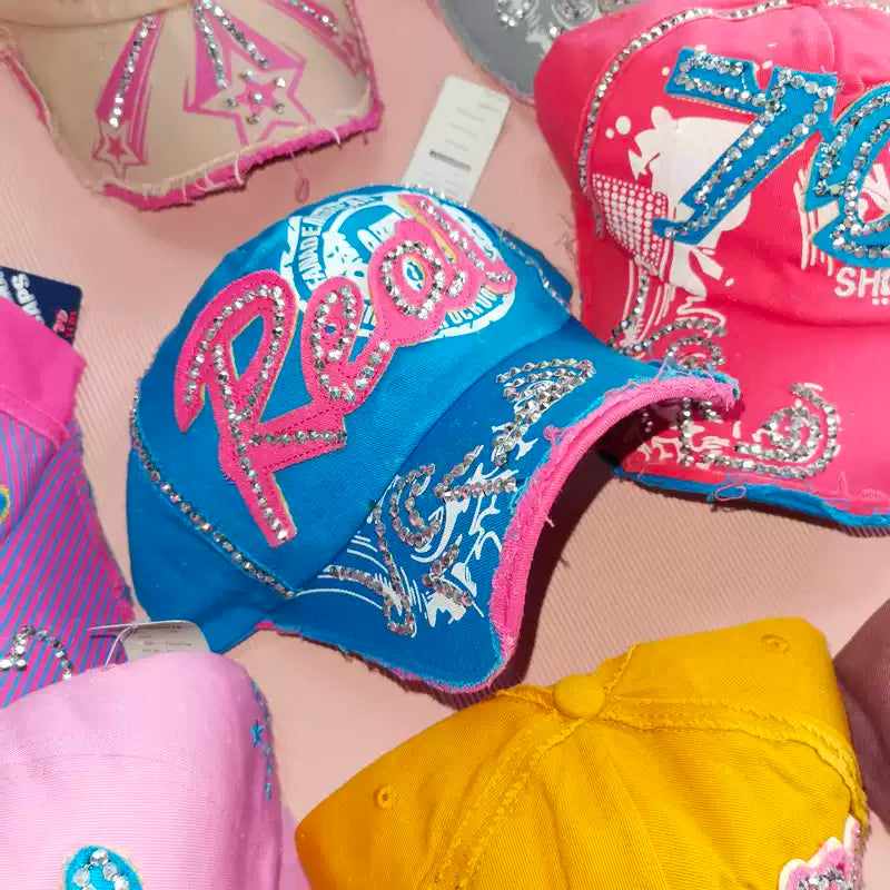 Bling Era Rhinestone Graphic Baseball Cap - Y2K Streetwear Hat